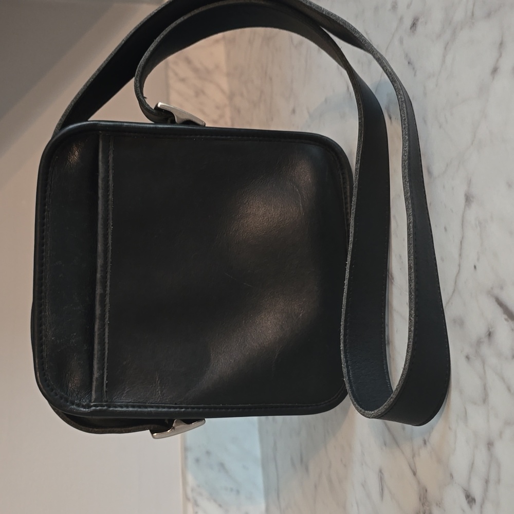 Coach Vintage Black Leather Crossbody Bag